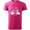 Hory a lesy - Klasické pánske tričko vyššej gramáže - 2XL ( Purpurová ) Hory a lesy - Klasické pánske tričko vyššej gramáže - 2XL ( Purpurová )