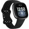 eses Silikónový remienok dierkovaný pre Fitbit Versa 3 a 4, Sense 1 a 2 - Veľkosť S, čierny eses Silikónový remienok dierkovaný pre Fitbit Versa 3 a 4, Sense 1 a 2 - Veľkosť S, čierny