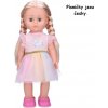 Wiky Chodiaca bábika Eliška 41cm - ružové šaty Wiky Chodiaca bábika Eliška 41cm - ružové šaty