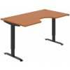 Hobis Pracovný stôl Motion Ergo, ZO, 2S, 160x70,5-120,5x90 cm, čerešňa/čierna Hobis Pracovný stôl Motion Ergo, ZO, 2S, 160x70,5-120,5x90 cm, čerešňa/čierna