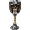 MystiCalls Pohár umrlčí lebka v ocelové helmě 18,5cm MystiCalls Pohár umrlčí lebka v ocelové helmě 18,5cm