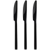 DuraHome Jedálenský nôž PIANO 3 ks čierny