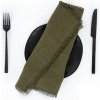 Tom Linen Prestieranie s strapcami Martini Olive 30x40 cm Tom Linen Prestieranie s strapcami Martini Olive 30x40 cm