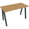 Pracovný stôl UNI A, 120x75,5x60 cm, dub/čierna Pracovný stôl UNI A, 120x75,5x60 cm, dub/čierna