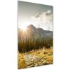 Vertikálny foto obraz fotografie na skle Západ slnka Tatry 50x100 cm Vertikálny foto obraz fotografie na skle Západ slnka Tatry 50x100 cm