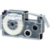 Kompatibilná páska s Casio XR-12AX 12mm x 8m biela tlač / priehľadný podklad Kompatibilná páska s Casio XR-12AX 12mm x 8m biela tlač / priehľadný podklad