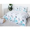 XPOSE® Bavlnené obliečky AIGA na dve postele - modré 140x200 cm, 70x90 cm, Bavlna XPOSE® Bavlnené obliečky AIGA na dve postele - modré 140x200 cm, 70x90 cm, Bavlna