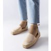 espadrilky s trblietavou vložkou Myasia Béžové