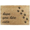 Rohožka z kokosového vlákna 60x90 cm Hope You Like Cats – Artsy Doormats Rohožka z kokosového vlákna 60x90 cm Hope You Like Cats – Artsy Doormats