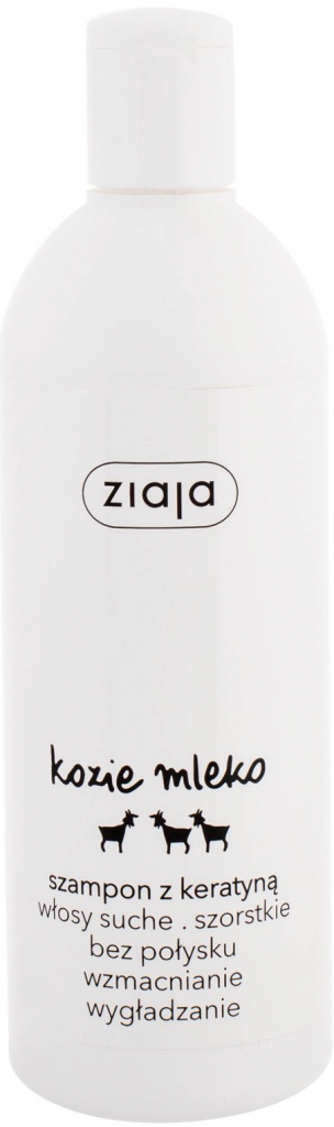 Ziaja Goat\'s Milk posilňujúci šampón pre suché a poškodené vlasy Shampoo with Keratin 400 ml