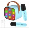 Karaoke set ružový Bluetooth reproduktor s 2 bezdrôtovými mikrofónmi Karaoke set ružový Bluetooth reproduktor s 2 bezdrôtovými mikrofónmi