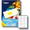 Etikety farebné 70x35mm APLI A4 100 hárkov fluo žlté Etikety farebné 70x35mm APLI A4 100 hárkov fluo žlté