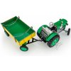KOVAP Traktor ZETOR s valníkem zelený– plastové disky kol