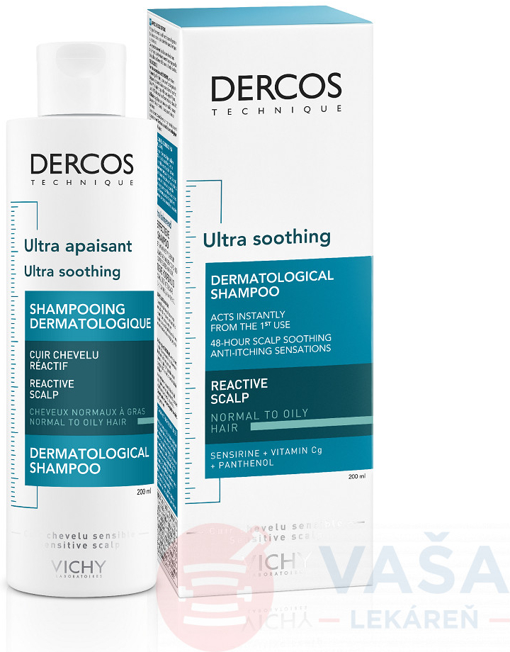 Vichy Dercos Ultra Soothing Sensitive šampón 200 ml