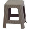 Záhradný stohovateľný taburet Ratan, 36 x 33 x 33 cm, mocca Záhradný stohovateľný taburet Ratan, 36 x 33 x 33 cm, mocca