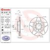 Brzdový kotúč BREMBO 09.9167.75 Brzdový kotúč BREMBO 09.9167.75