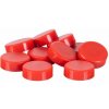 Q-CONNECT Magnety okrúhle, 20 mm, 10 ks, červene Q-CONNECT Magnety okrúhle, 20 mm, 10 ks, červene