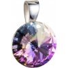 Evolution Group Strieborný prívesok s krištáľmi Swarovski fialový okrúhly-rivoli 34112.5 Evolution Group Strieborný prívesok s krištáľmi Swarovski fialový okrúhly-rivoli 34112.5