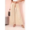 Kesi Włoski nohavice so širokými nohavicami tmavo béžová