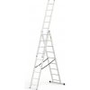 JAKS Multifunkčný hliníkový rebrík 3 x 9 priečok JAKS Multifunkčný hliníkový rebrík 3 x 9 priečok
