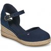 Tommy Hilfiger Nízke tenisky MID WEDGE ESPAD CLOSED TOE Modrá Tommy Hilfiger Nízke tenisky MID WEDGE ESPAD CLOSED TOE Modrá