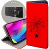 Flipové puzdro Hello Case pre REALME 10 PRO 5G Puzdro s potlačou Puzdro červené Hallooween pavúky