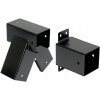 Stenový spoj a spojka pre hojdačku 90x90 mm 90° čierna Stenový spoj a spojka pre hojdačku 90x90 mm 90° čierna