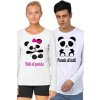 Tričko pre páry Panda tutti L Žena Biela Tričko pre páry Panda tutti L Žena Biela