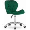 TRENDIE Zamatové otočné kreslo Manhattan zelené TRENDIE Zamatové otočné kreslo Manhattan zelené