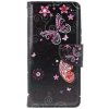 TopQ Knižkové puzdro Design na Xiaomi Redmi Note 14 Pro 5G Fialoví motýliky čierne TopQ Knižkové puzdro Design na Xiaomi Redmi Note 14 Pro 5G Fialoví motýliky čierne