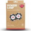 Poker Chips with Mag Ball Marker Black/White 2 ks