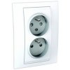 MGU23.065.18 2-zásuvka 2x2P+PE, biela MGU23.065.18 2-zásuvka 2x2P+PE, biela