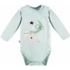 Eevi Body rozopínacie s dlhým rukávom MELLOW mätové - 62 Eevi Body rozopínacie s dlhým rukávom MELLOW mätové - 62