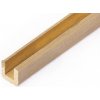 aero-naut Mosadzný profil U 2x2m 33cm x 5 ks