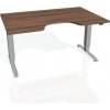 Hobis Pracovný stôl Motion Ergo, ZO, 3S, 160x61-128x90 cm, orech/sivá Hobis Pracovný stôl Motion Ergo, ZO, 3S, 160x61-128x90 cm, orech/sivá