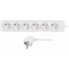 Predlžovací kábel 6-zásuvka 2 metre biely PP61 SOLIGHT Predlžovací kábel 6-zásuvka 2 metre biely PP61 SOLIGHT