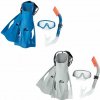 BESTWAY Set šnorchlovací Meridfian - plutvy, okuliare, šnorchel modrý BESTWAY Set šnorchlovací Meridfian - plutvy, okuliare, šnorchel modrý