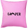 Camper nápis - Vankúš 50x50 - 50x50 - Iba poťah ( Ružová ) Camper nápis - Vankúš 50x50 - 50x50 - Iba poťah ( Ružová )