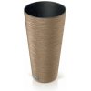 PROSPERPLAST Kvetináč FURU SLIM ECO WOOD 25cm naturo