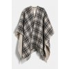 PONČO WOOLRICH PLAID LOGO CAPE WHITE HUNTING PONČO WOOLRICH PLAID LOGO CAPE WHITE HUNTING