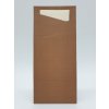 Obal na príbor Duni Sacchetto gaštanová s krémovou servítkou 19x8,5cm, 100ks/ba Obal na príbor Duni Sacchetto gaštanová s krémovou servítkou 19x8,5cm, 100ks/ba