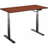 AlzaErgo Table ET2 čierny + doska TTE-12 120 × 80 cm lamino gaštan AlzaErgo Table ET2 čierny + doska TTE-12 120 × 80 cm lamino gaštan
