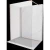 Mexen Kioto sprchová stena Walk-in 130 x 115 cm, transparentná, brúsená meď - 800-130-212-65-00-115 Mexen Kioto sprchová stena Walk-in 130 x 115 cm, transparentná, brúsená meď - 800-130-212-65-00-115
