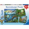 RAVENSBURGER Puzzle Úžasní dinosauři 3x49 dílků RAVENSBURGER Puzzle Úžasní dinosauři 3x49 dílků
