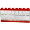 Zberateľská skrinka LEGO na 16 minifigúrok - červená