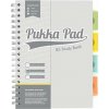 Špirálový zošit, B5, PUKKA PAD Study book, sivá Špirálový zošit, B5, PUKKA PAD Study book, sivá