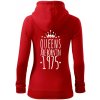 Queens are born in 1975 - Mikina dámska trendy zipper s kapucňou - 2XL ( Červená ) Queens are born in 1975 - Mikina dámska trendy zipper s kapucňou - 2XL ( Červená )