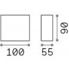 Ideallux Ideal Lux LED vonkajšie nástenné svietidlo Argo, biele, 4 000 K, dole - 321691 Ideallux Ideal Lux LED vonkajšie nástenné svietidlo Argo, biele, 4 000 K, dole - 321691