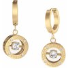Guess Pozlátené náušnice kruhy Solitaire JUBE01463JWYGT/U Guess Pozlátené náušnice kruhy Solitaire JUBE01463JWYGT/U