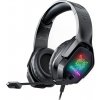 DeTech Herné slúchadlá Onikuma X4, mikrofón a LED podsvietenie, čierna DeTech Herné slúchadlá Onikuma X4, mikrofón a LED podsvietenie, čierna